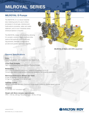 Milroyal-D Data Sheet